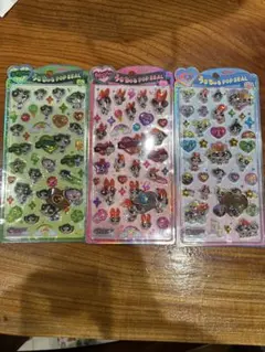 うるちゅる　ポップ　シール　パワーパフガールズ　パワパフ　3セット　正規