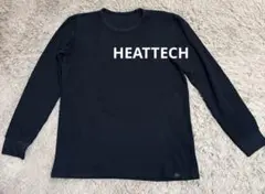 【UNIQLO／HEATTECH】長袖ワッフルT メンズM 黒