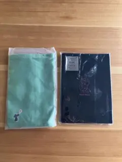 緑と黒のブックカバー 2点セット