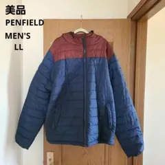 PENFIELD メンズ ナイロンジャケット LL ネイビー/バーガンディ