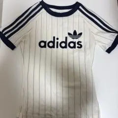 adidas ストライプ 半袖Tシャツ