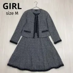 ☆ GIRL ツイード ワンピース ジャケット セットアップ 卒業式 入学式