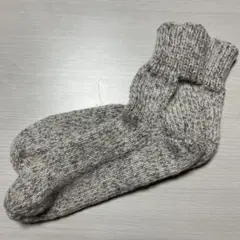 手編み靴下　121 ウール100%