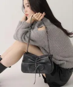 Heather リボンショルダーBAG