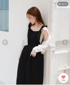 新品　タグ付き　Kastane フリルサロペット　size0