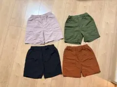 【美品120】【４枚セット】ユニクロ　ギアショートパンツ　水陸両用