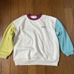 新品Lucky カラフル 裏起毛スウェットトレーナー