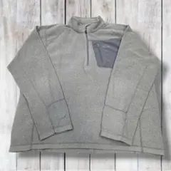 ノースフェイス フリース ハーフジップジャケット グレー XL K0039