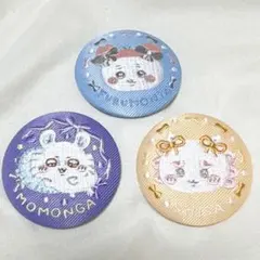ちいかわ 刺繍缶バッジ ビスケット 2 モモンガ、古本屋、シーサー