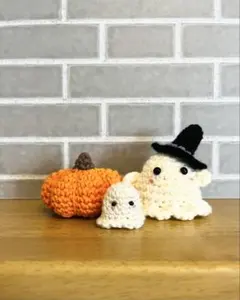 ハンドメイド かぎ針編み ハロウィン 置物 あみぐるみ