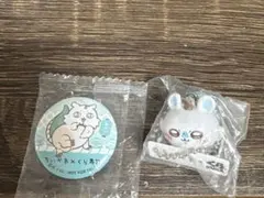 ちいかわ×くら寿司　モモンガ　フィギュア　缶バッジセット