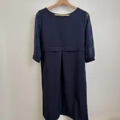 Milk Tea 授乳•マタニティフォーマルワンピース　ネイビー