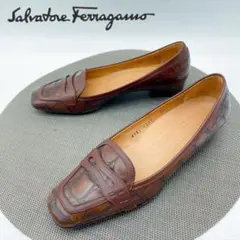 Salvatore Ferragamo ローファー パンプス ブラウンのサムネイル