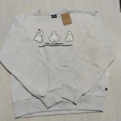 【Msize】新品未使用　ベイマックス スウェット トレーナー グレー