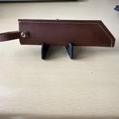 ハンドメイド 本革 ペンケース ブラウンのサムネイル