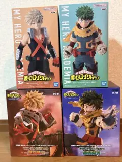 ヒロアカ フィギュア 緑谷出久 爆豪勝己 4種　ヒロアカ　まとめ売り