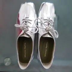 Oriental Traffic シルバー レースアップシューズLサイズ