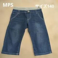 MPS デニムハーフパンツ ウエストゴム付き