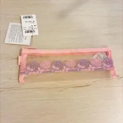近沢レース　ペンケース　フラワーブーケ　ピンク