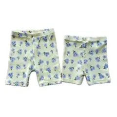 ZARA キッズ サイクルパンツ ２枚セット イエロー 花柄のサムネイル