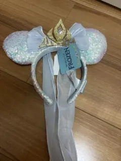 香港ディズニーランド限定　エルサ　戴冠式リバーシブル　カチューシャ　アナ雪エリア