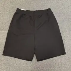 新品未使用】UNIQLO:C／ブラック／スウェットワイドショーツ／XL