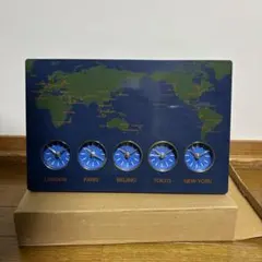 WORLDCLOCK　世界　地図時計　ヴィンテージ　世界時計　置き時計 贈り物に好適！スタイリッシュな小型の世界時計を発売 | ニュース
