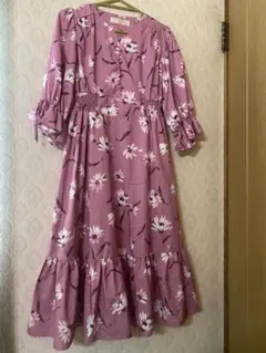 新品未使用！tocco closet花柄ワンピースドレスピンクワンピースお嬢様姫のサムネイル