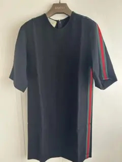 gucci グッチ☆ブラックカラーに緑と赤のラインのオシャレワンピース❣️サイズMのサムネイル