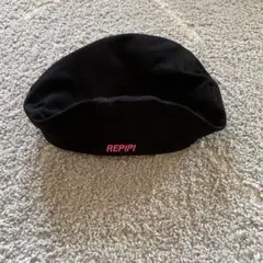 REPIPI 黒 ベレー帽 調整可能