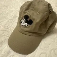 Disney ミッキーマウス キャップ ベージュ