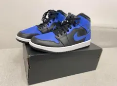 新品Nike Air Jordan 1 Mid Game Royal Black
