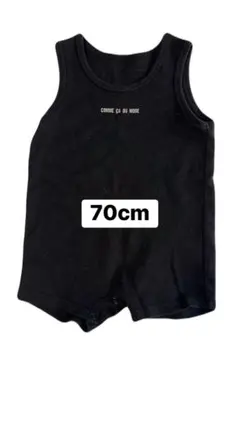 COMME CA ISM キッズ服　ノースリーブロンパース　70cm