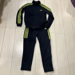 adidas ジャージ上下セット ネイビー/ライム