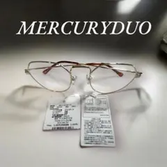 MERCURYDUO シルバーオーバルメガネ