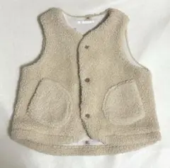 ユニクロ ベビーベスト クリーム色 80cm