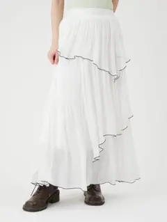 メローフリル光沢シアースカート Lily 新品