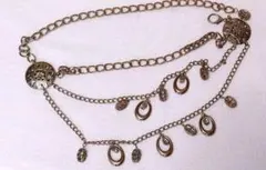 ヴィンテージチェーンベルト　ゴールド