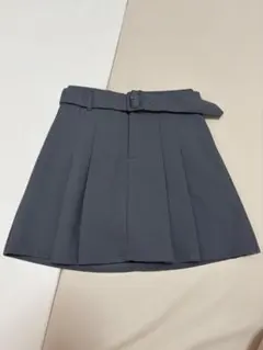 INGNI グレー プリーツスカート ベルト付き