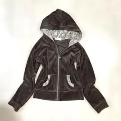 Y2K 00s フェアリーグランジ　平成ギャル　レース　ベロア　ピチパーカー