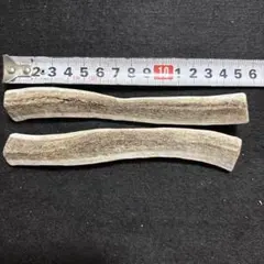 小型犬用６９、生角使用‼️蝦夷鹿角ドッグガム四つ割り２本セット、カミカミ玩おもちゃのサムネイル