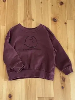 PEANUTS チャーリーブラウン、トレーナー　アプレレクール　100