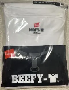 【ヘインズ】新品未使用 ビーフィー 無地 Tシャツ 男女兼用 ホワイト Mのサムネイル