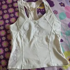 ロキシータンクトップ、白、L