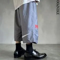 超極太 00s NIKE バギーナイロンショートパンツ XLサイズ ビッグロゴ