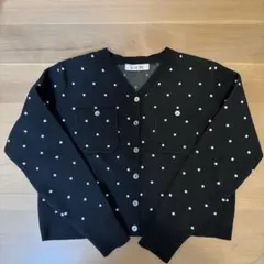 L'AUBE BLANC ポルカドットニットカーディガン　VERYコラボ