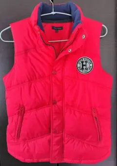 TOMMY HILFIGER 赤 ダウンベスト サイズ14 キッズ XL 美品