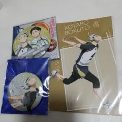 ハイキュー!! きゃらメダルスクエア缶バッジ　木兎光太郎 ハイキュー!! スクエア缶バッジ 横断幕イラスト 木兎光太郎 | K