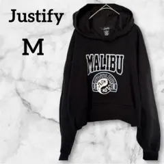 パーカー ブラックパーカー 【M】ロゴ トレーナー 裏起毛 スエット 海外古着