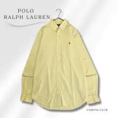 ポロラルフローレン オックスフォードシャツ ボタンダウン L イエロー XL